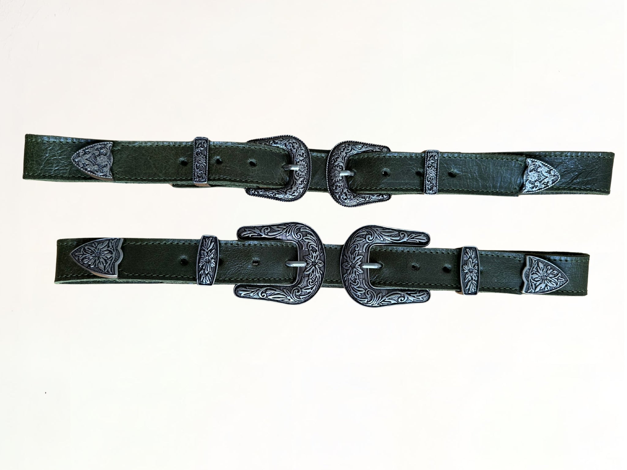 Cinturón Vaquero Doble de Cuero