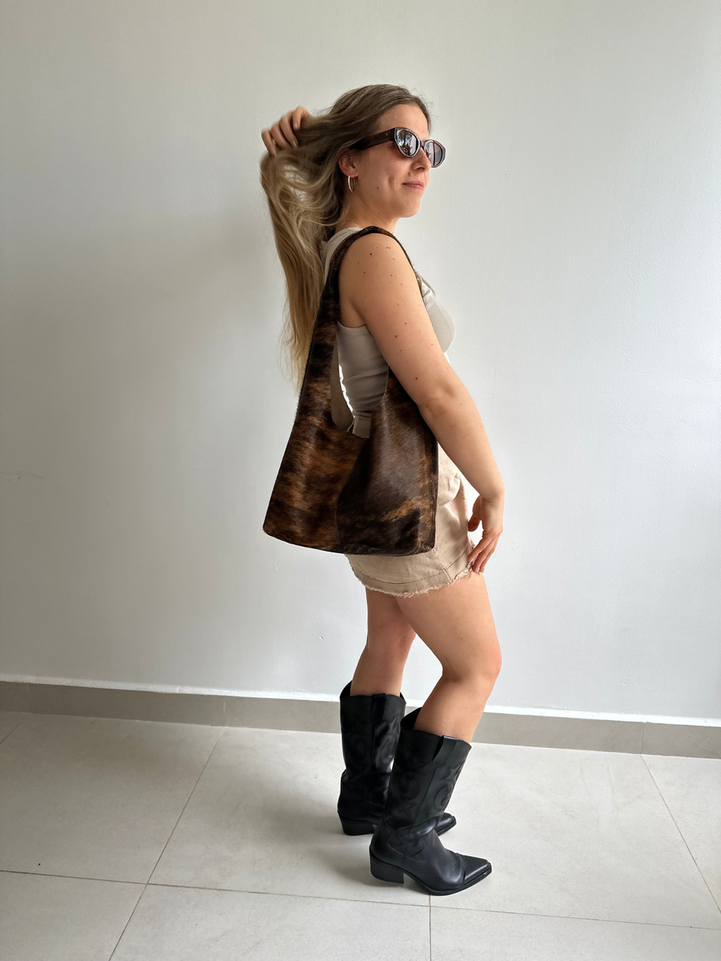 Elemental Tote Bag Full Cowhide