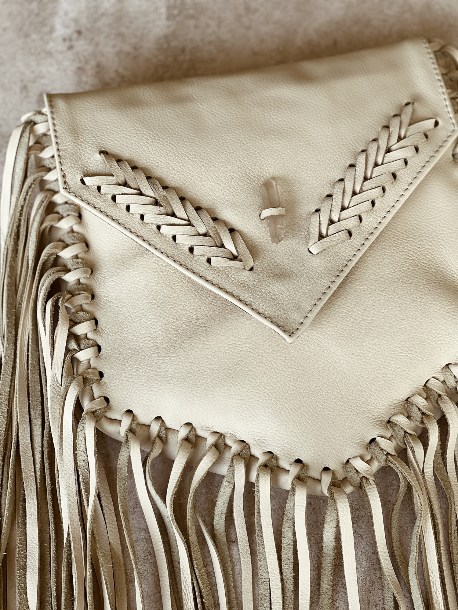 Andrómeda Bolsa de Cuero con flecos