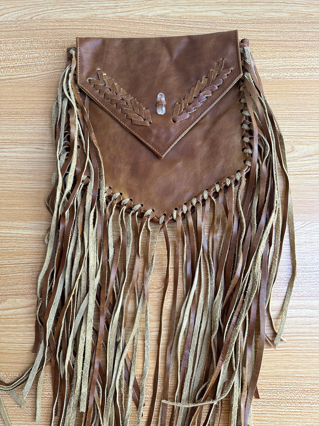 Andrómeda Bolsa de Cuero con flecos