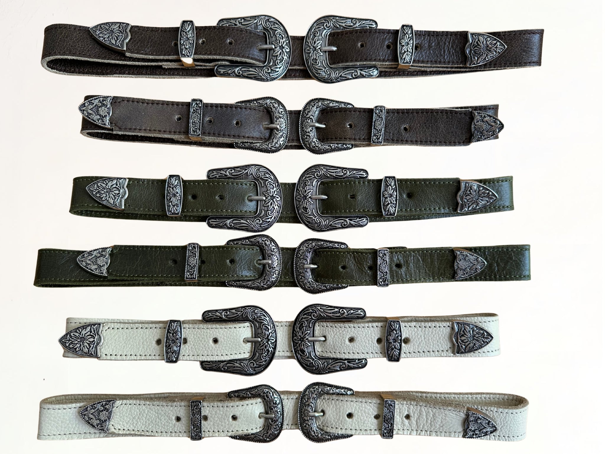 Cinturón Vaquero Doble de Cuero