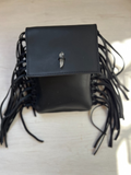 Orion Mini bolsa de Cuero con flecos