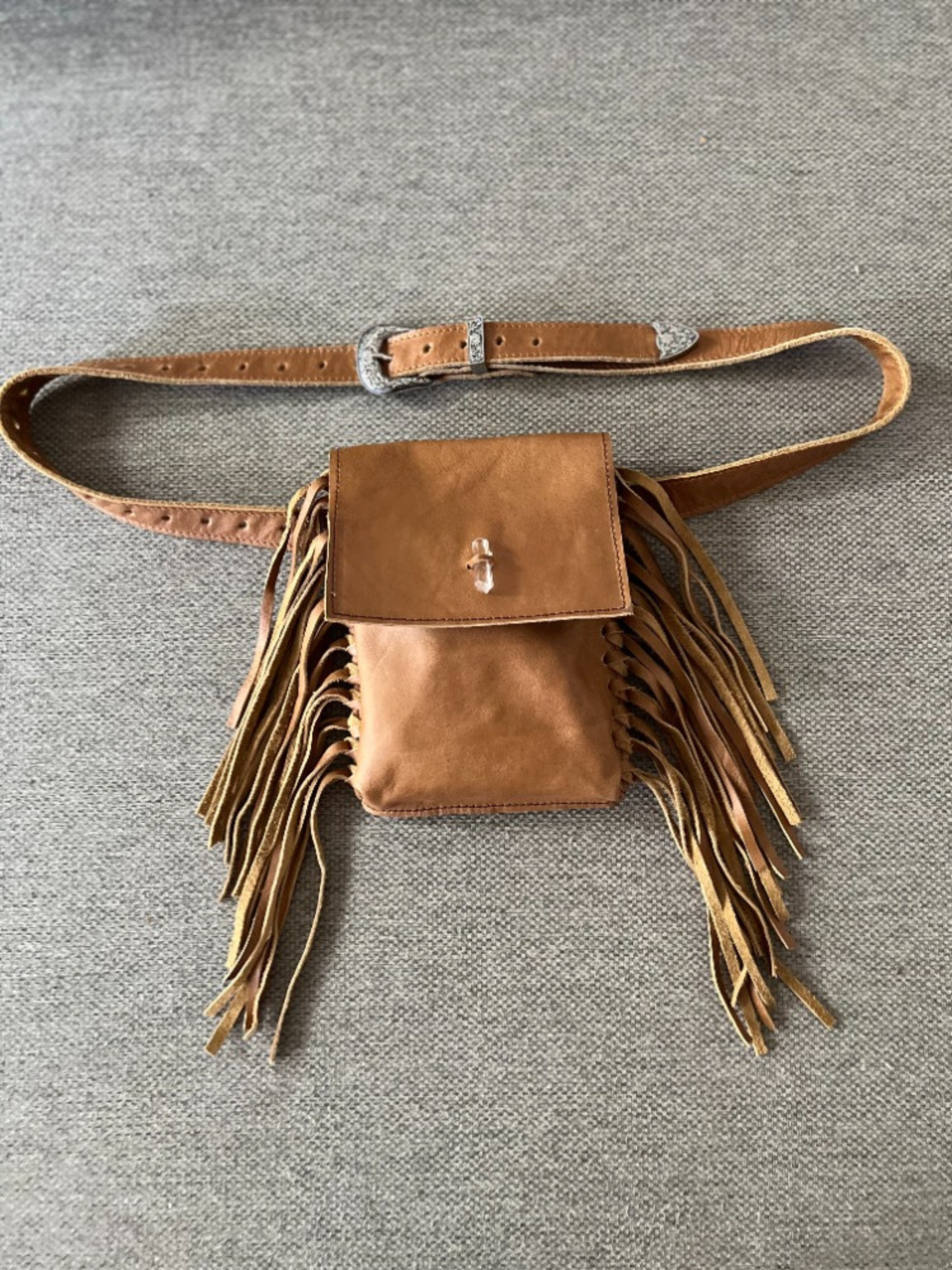 Orion Mini bolsa de Cuero con flecos