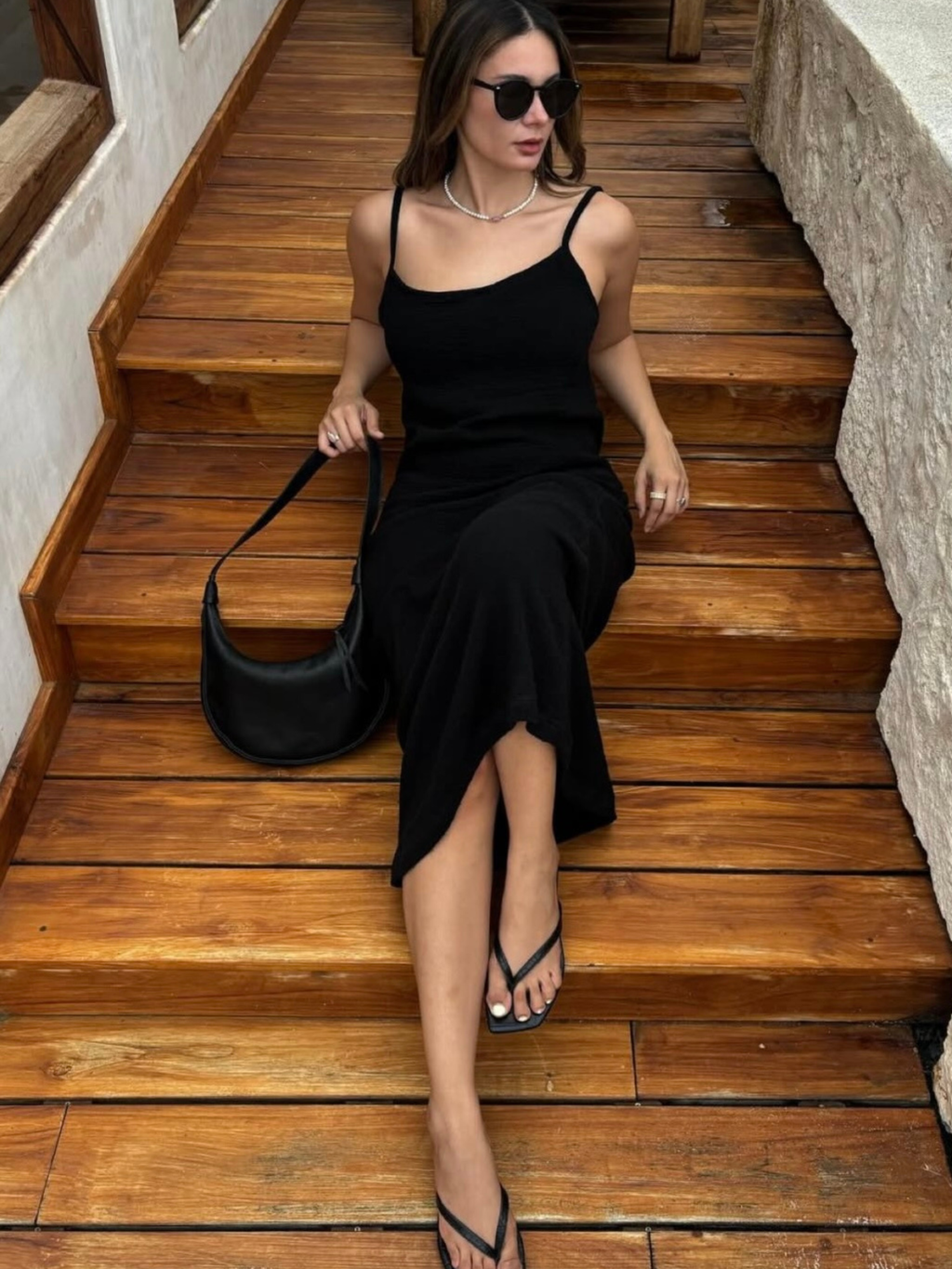 Luna Bolsa de hombro de Cuero