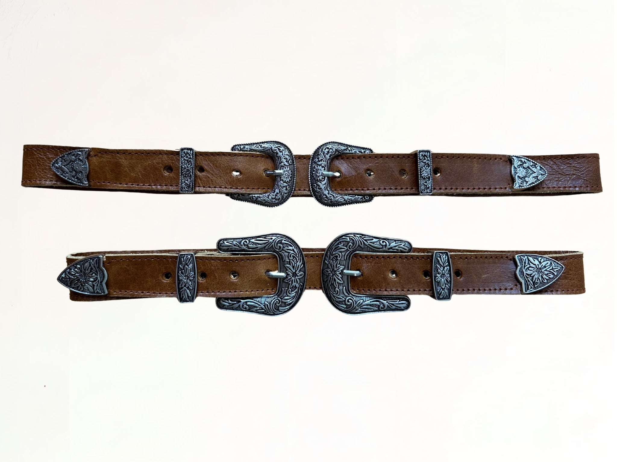 Cinturón Vaquero Doble de Cuero