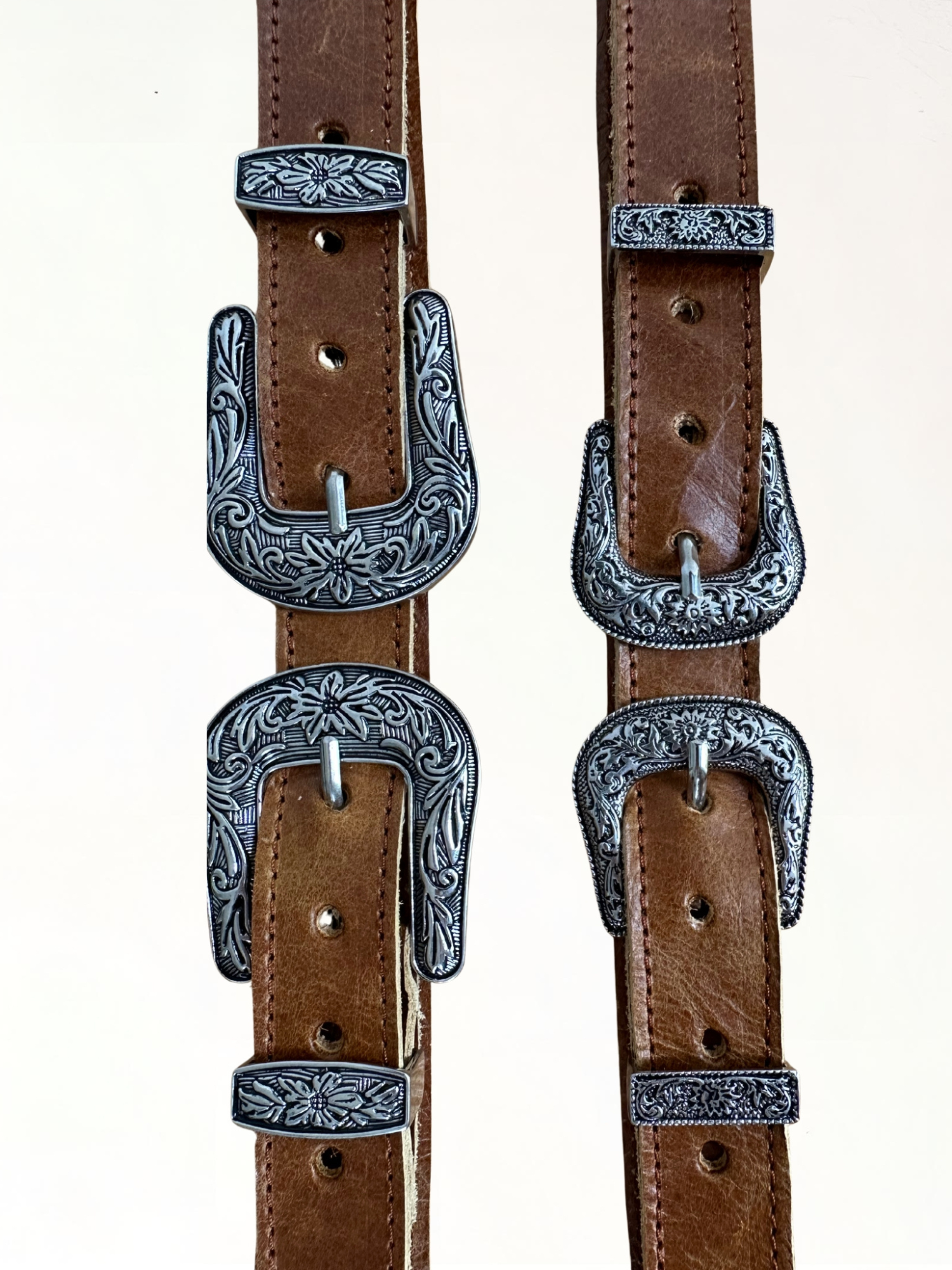 Cinturón Vaquero Doble de Cuero