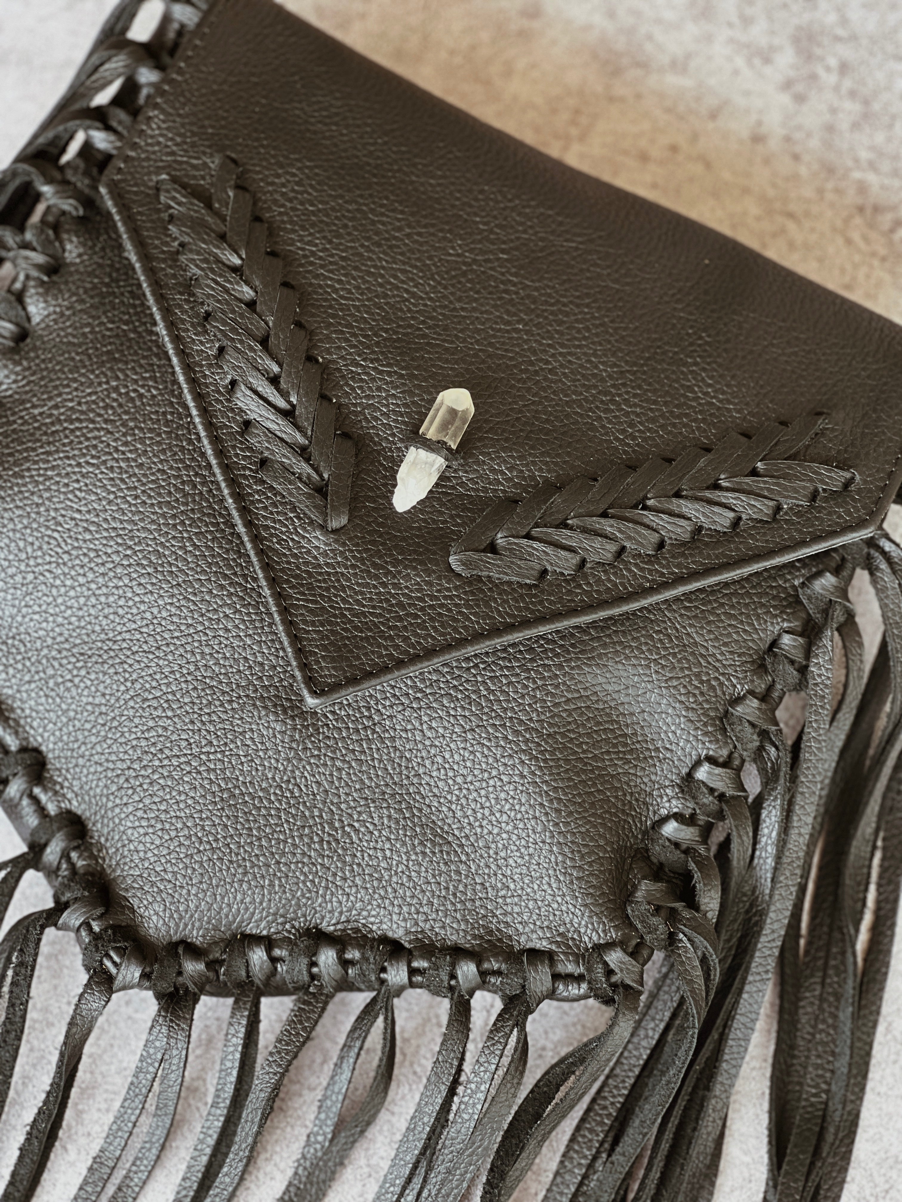 Andrómeda Bolsa de Cuero con flecos