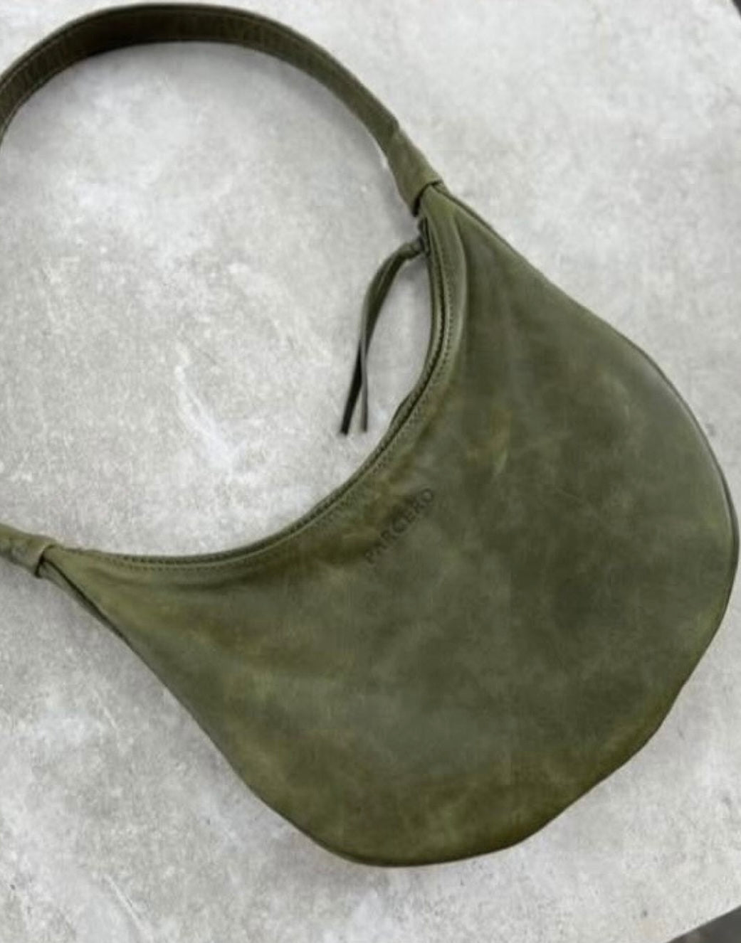 Luna Bolsa de hombro de Cuero