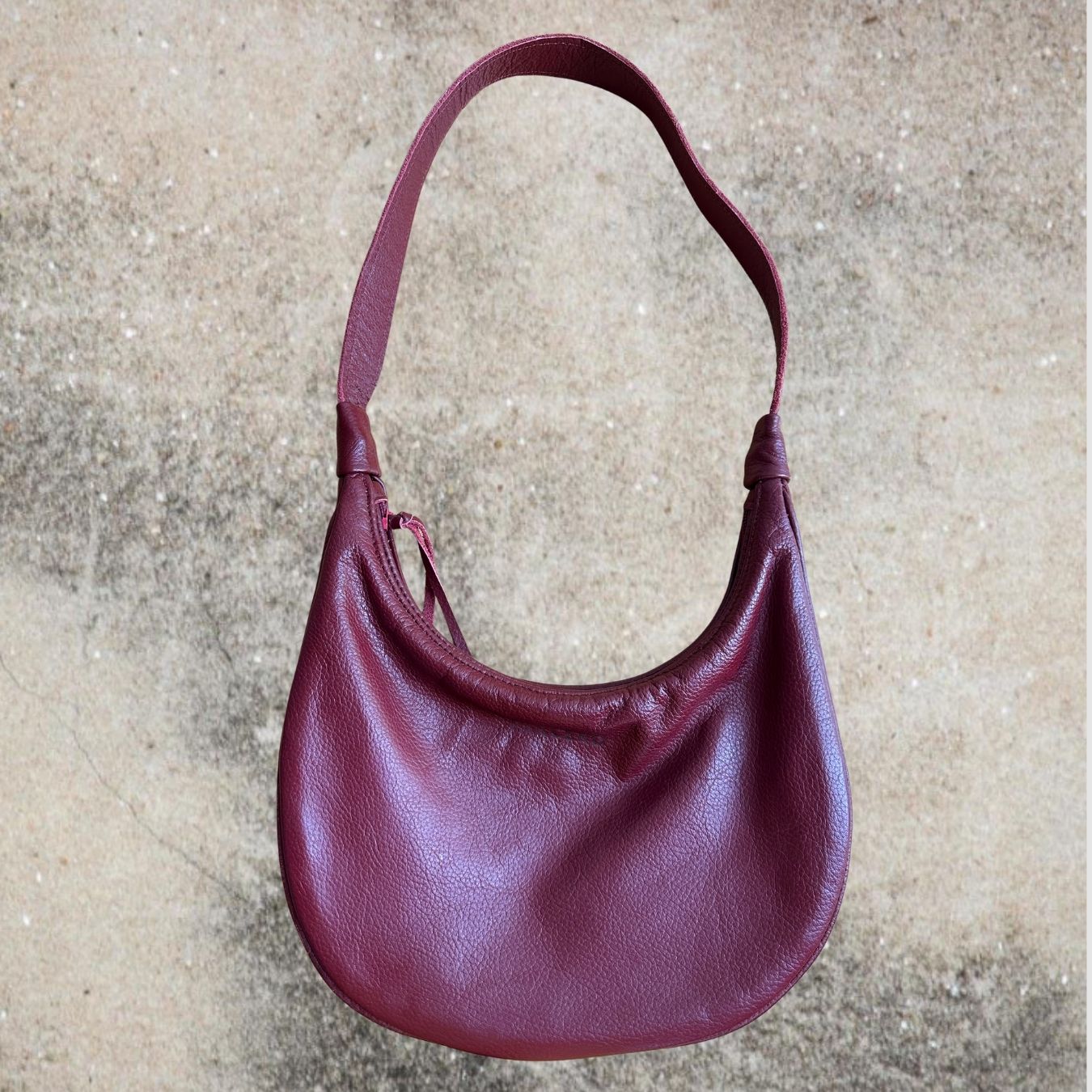 Luna Bolsa de hombro de Cuero
