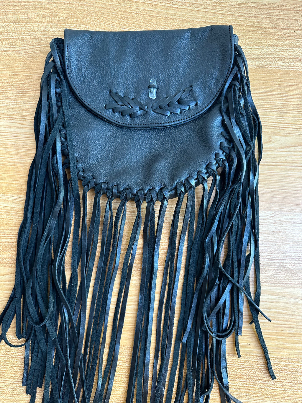 Sirio Bolsa de Cuero con Cuarzo