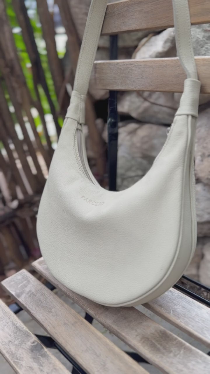 Luna Bolsa de hombro de Cuero